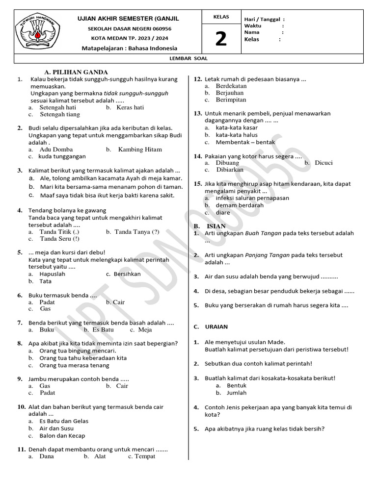 10 Contoh Soal Kurikulum 2013 Kelas 2 Tema 1 yang Wajib Dikuasai Sebelum Ujian Semester 10 Contoh Soal Kurikulum 2013 Kelas 2 Tema 1 yang Wajib Dikuasai Sebelum Ujian Semester
