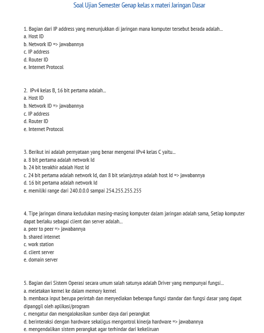 10 Contoh Soal Sistem Komputer Kelas 10 Semester 1 yang Sering Muncul di Ujian, Wajib Kamu Kuasai Sebelum Terlambat!
