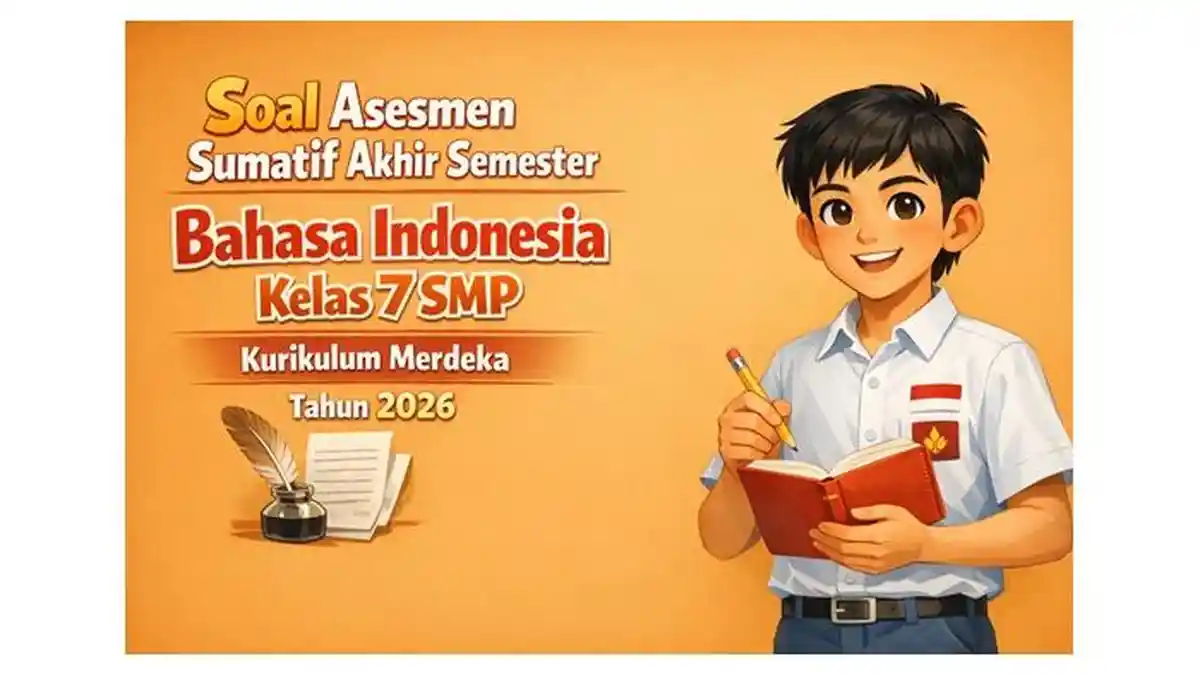 25 Contoh Soal Akhir Semester 1 Kelas 7 SMP Bahasa Indonesia Terbaru Lengkap dengan Kunci Jawaban