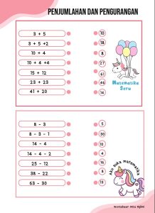 5 Cara Mudah Kuasai Soal Matematika Kelas 1 SD Penjumlahan dan Pengurangan yang Wajib Tahu