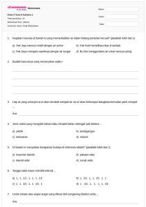 5 Fakta Mengejutkan Soal Tema 8 Sub Tema 1 Kelas 5 yang Jarang Diketahui