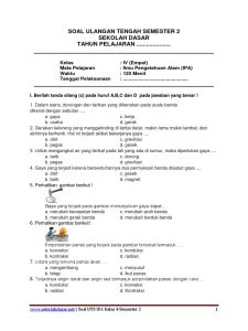 5 Soal UTS IPA Kelas 4 SD Semester 1 Kurikulum 2013 yang Wajib Dikuasai Sebelum Ujian