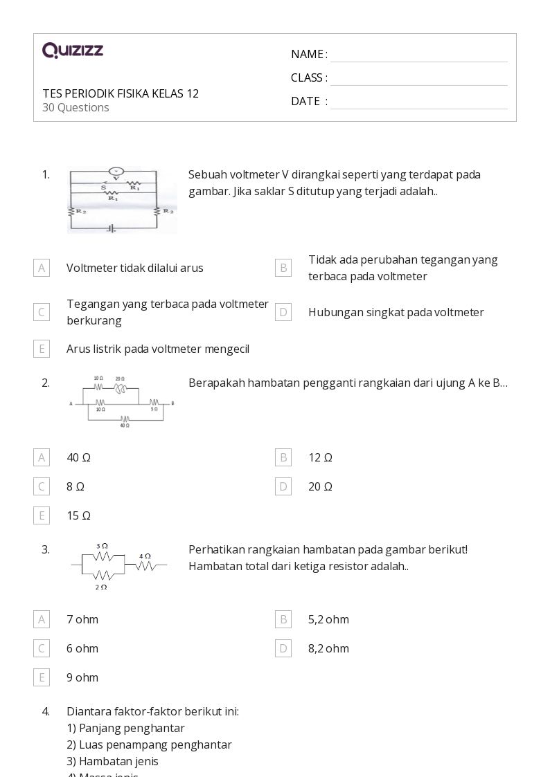 50 lembar kerja hukum coulomb dan gaya listrik untuk Kelas 11 di
