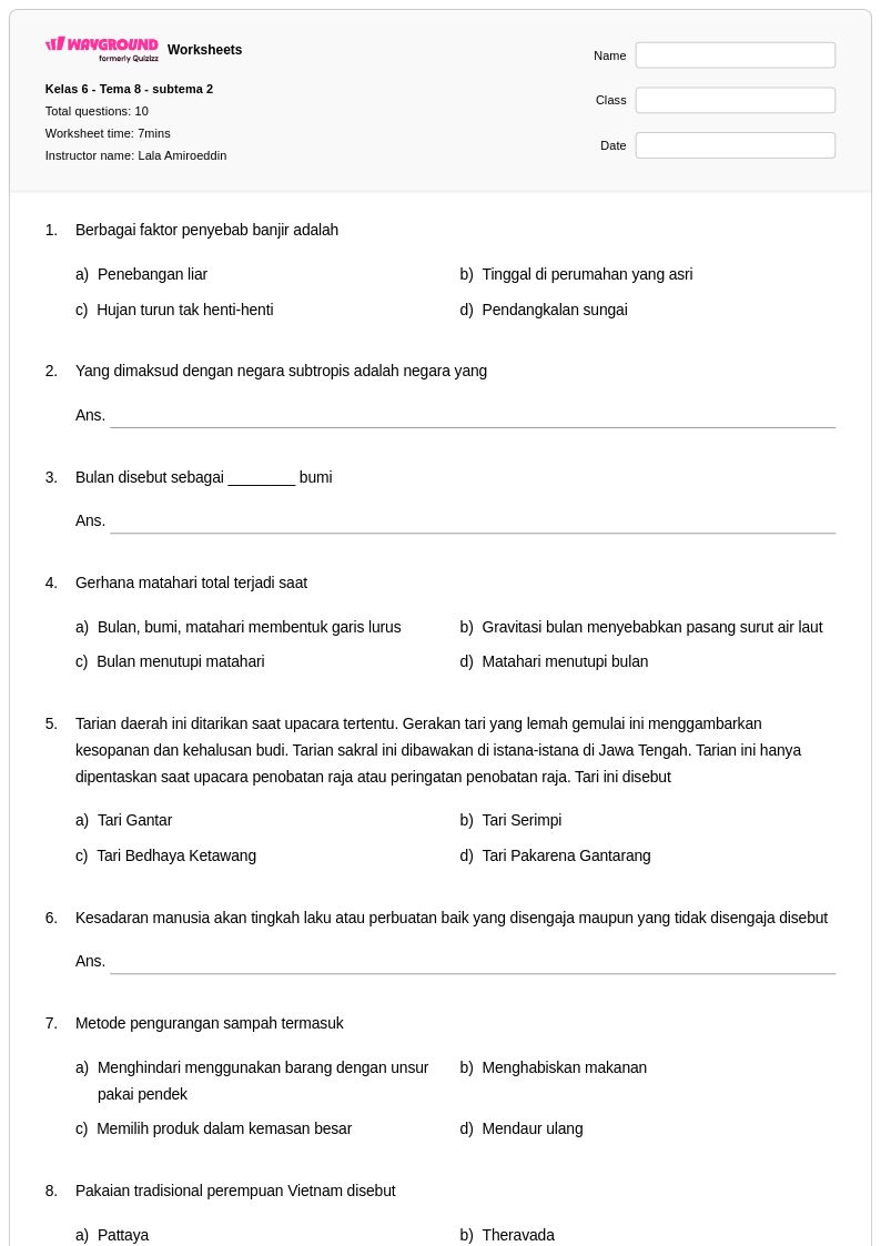 50 lembar kerja Revolusi Ilmiah untuk Kelas 6 di Wayground Gratis 50 lembar kerja Revolusi Ilmiah untuk Kelas 6 di Wayground Gratis