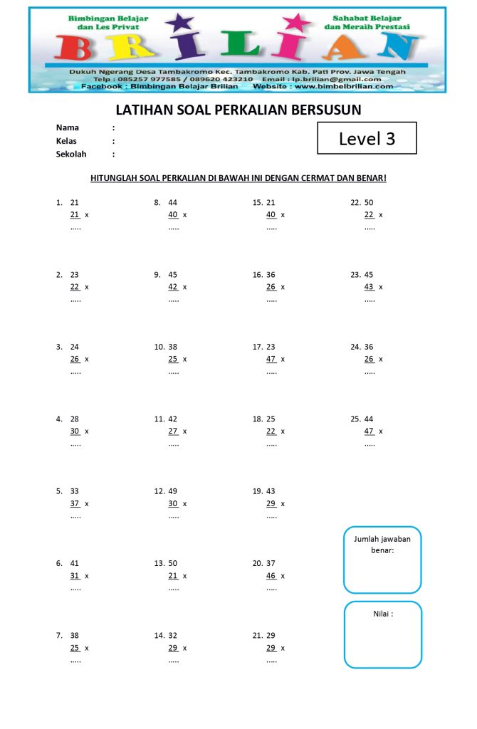 7 Soal Matematika SD Kelas 3 Semester 1 Lengkap Kunci Jawaban Sumatif STS 2026