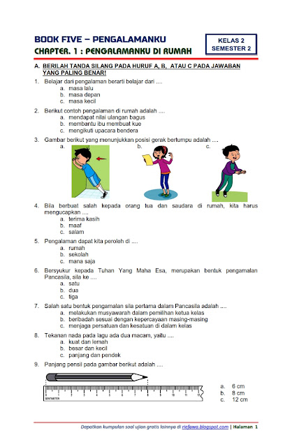 Akhirnya Tersedia Contoh Soal Kurikulum 2013 Kelas 2 Tema 5 Lengkap dengan Kunci Jawaban untuk Latihan di Rumah