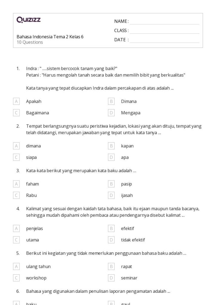 Hanapi Bani Akhirnya Ungkap Soal UTS Kelas 6 Tema 6 Subtema 3 yang Mengejutkan