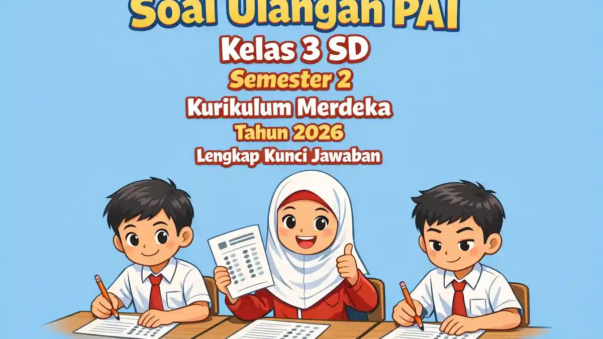 Soal Ulangan PAI Kelas 3 SD Semester 2 Kurikulum Merdeka Tahun 2026