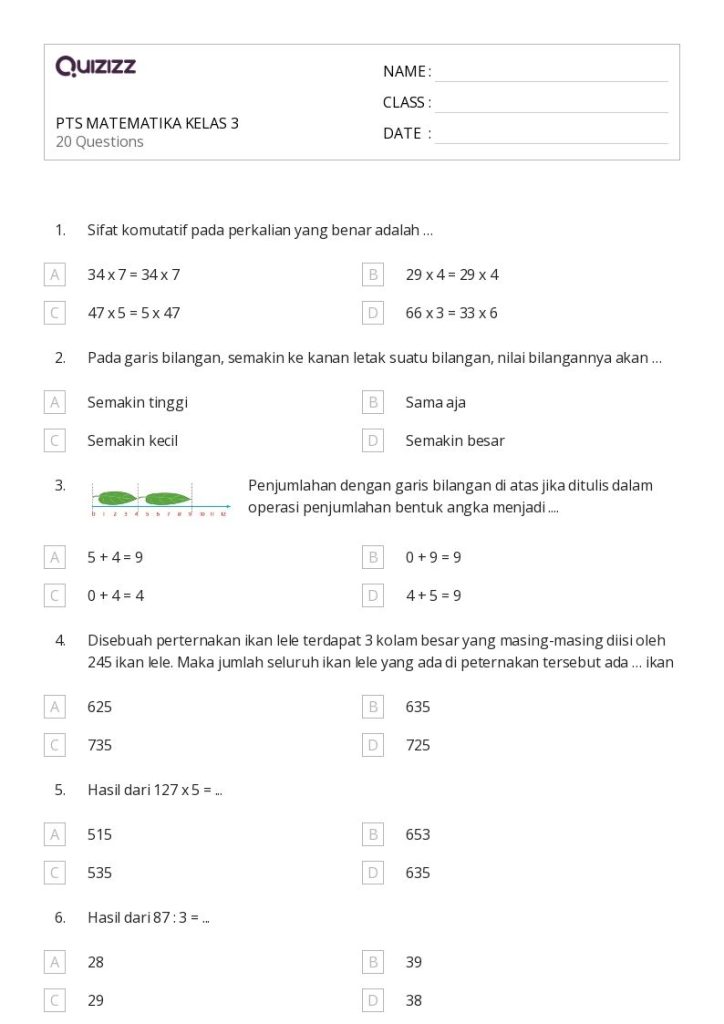 Wajib Tahu! Soal Matematika Kelas 3 Garis Bilangan, 4 Trik Jitu Hadapi STS 2026