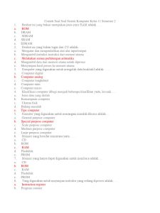 contoh soal komputer terapan kelas 11 semester 2
