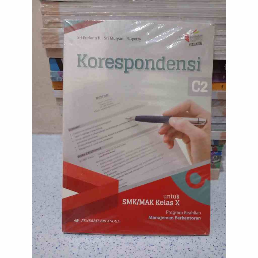 Jual BUKU KORESPONDENSI MANAJEMEN PERKANTORAN C2 UNTUK SMK MAK KELAS 10